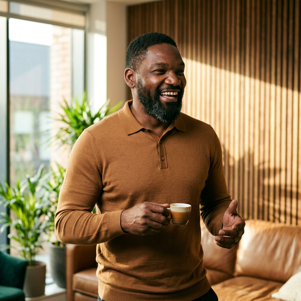 Diverse groep mensen in gesprek in een lichte ruimte